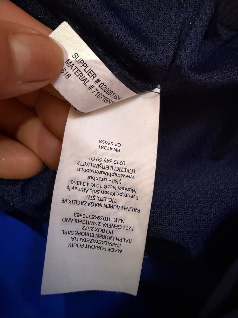 Polo by Ralph Lauren Blue and Navy Colorblock Cargo Shorts - Picture 6 of 7